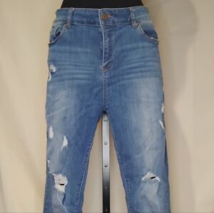 Women's Straight Leg Jeans - Blue